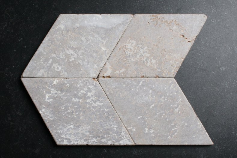 natuursteen ruitvormige tegel 10x17cm - mocca