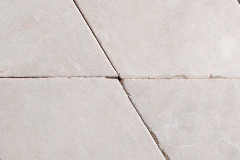 natuursteen ruitvormige tegel 10x17cm - beige