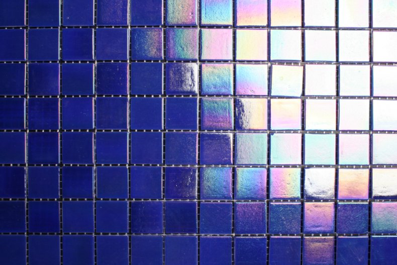 Mozaiek parelmoer - kobalt blauw