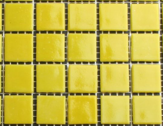 Glasmozaiek Geel 2x2 cm tegels