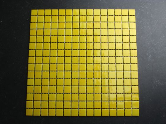 Glasmozaiek Geel 2x2 cm tegels
