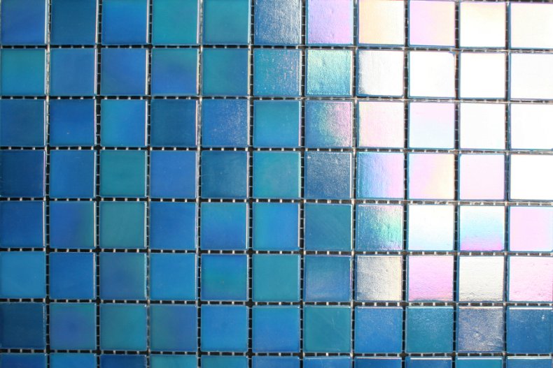 Mozaiek parelmoer - blauw