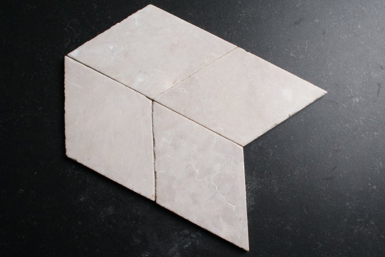 natuursteen ruitvormige tegel 10x17cm - beige