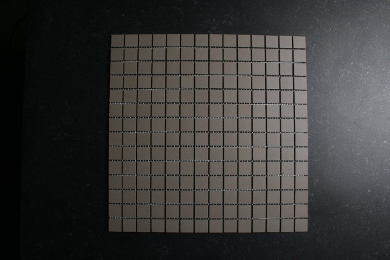 Grijs strak mozaiek 2x2 cm 