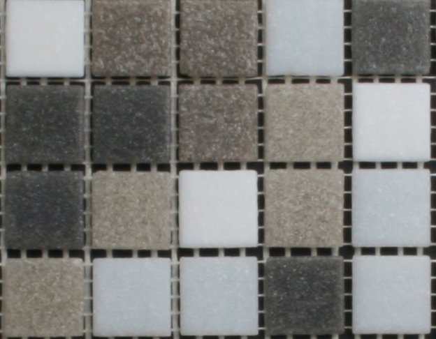 Mozaïek tegels grijs mix 4 structuur