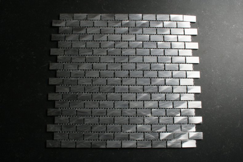 Aluminium geborsteld licht mozaiek