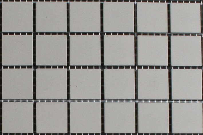 Zacht grijs strak mozaiek 2x2 cm 