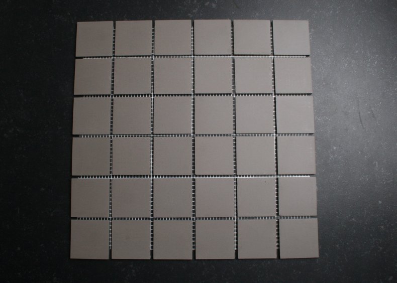 5x5 cm grijs modern mozaiek