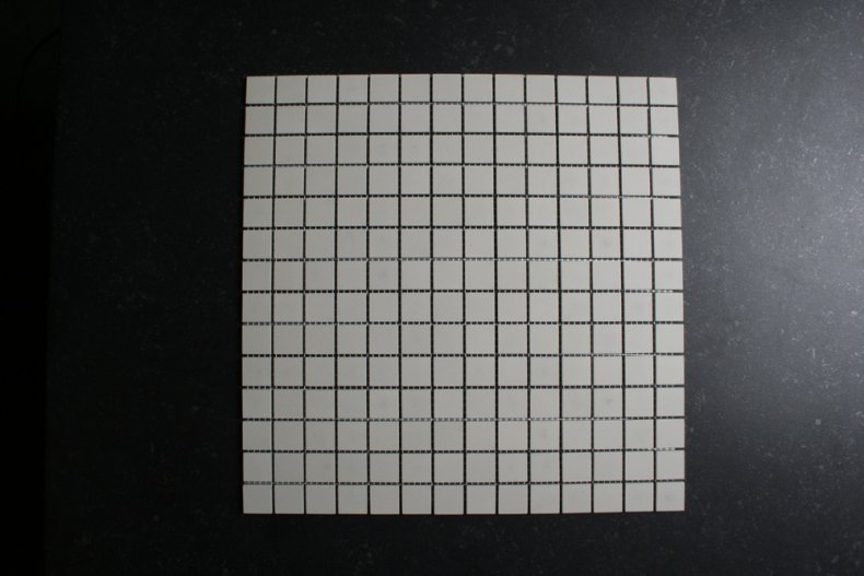 Zacht grijs strak mozaiek 2x2 cm 