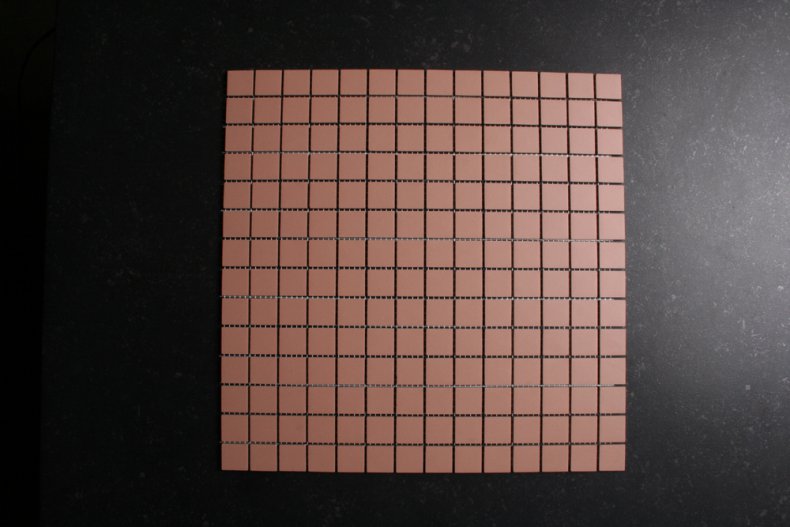 Oud Roze strak mozaiek 2x2 cm 