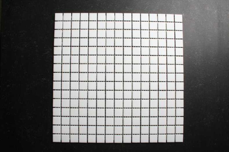 Mozaïek tegels mat wit structuur (wittere variant)