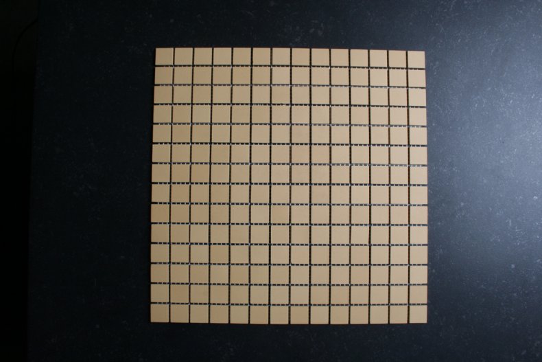 Donker Geel mozaiek 2x2 cm 