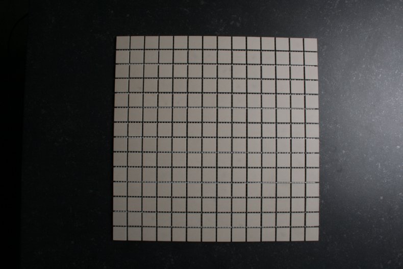 Midden grijs strak mozaiek 2x2 cm 
