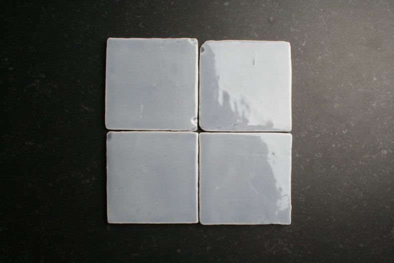 Handvorm 10x10 medium grijze tegels