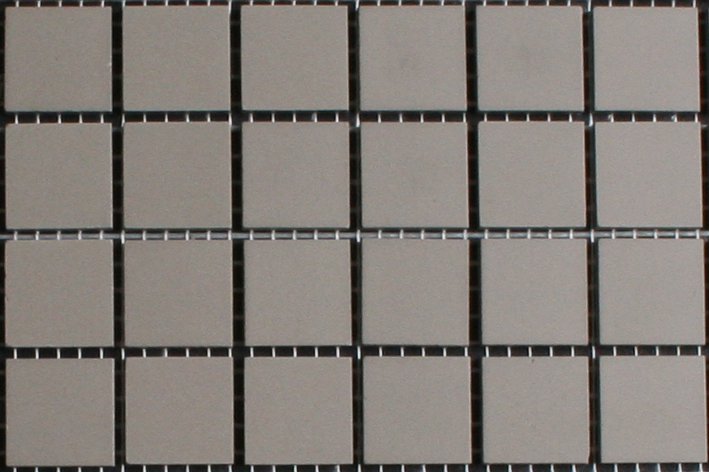 Midden grijs strak mozaiek 2x2 cm 