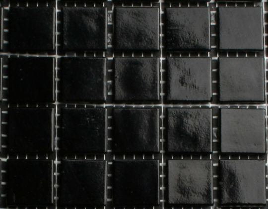 Glasmozaïek Zwart 2x2 cm tegels