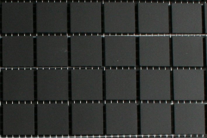 Zwart strak mozaiek 2x2 cm 