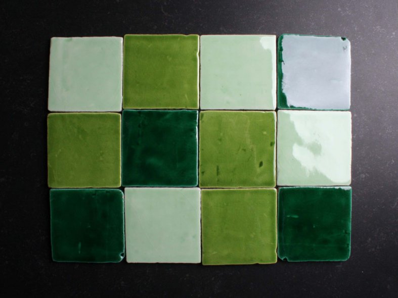 Ambachtelijke groen mix 10x10 cm