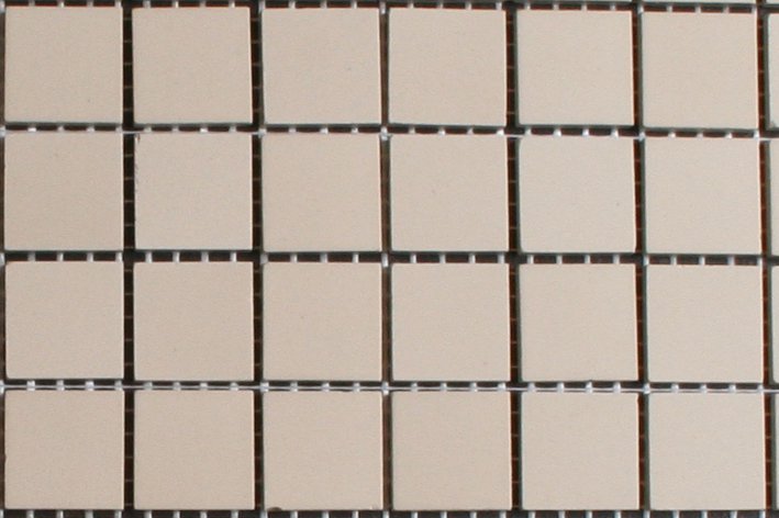 Beige strak mozaiek 2x2 cm 