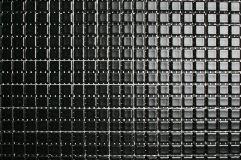 Mozaïektegel 1x1 cm - zwart mat
