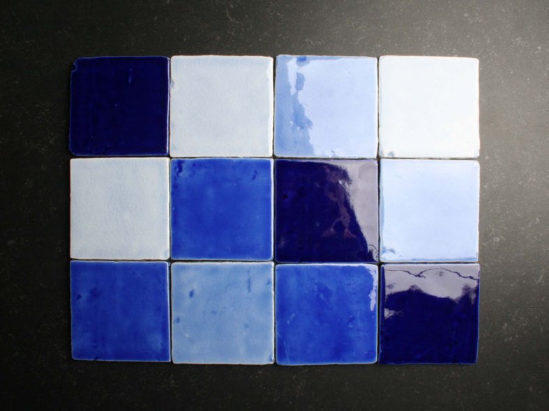 Ambachtelijke blauw mix 10x10 cm