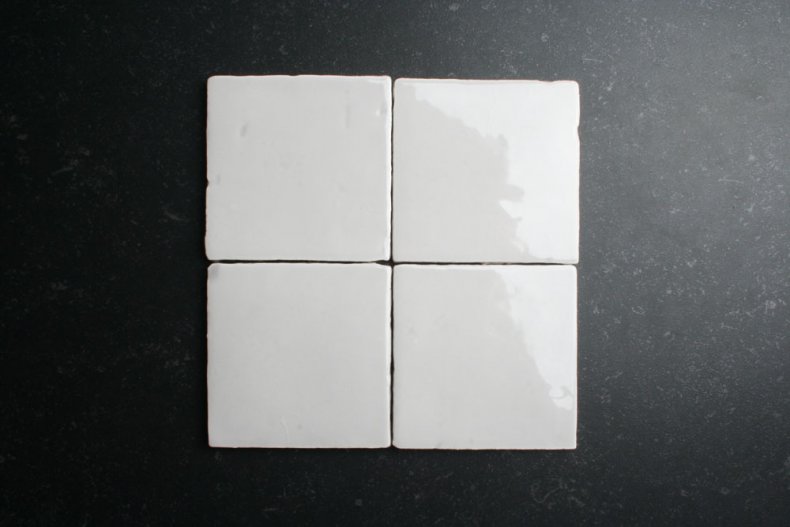 Handvorm 10x10 grijs witte tegels