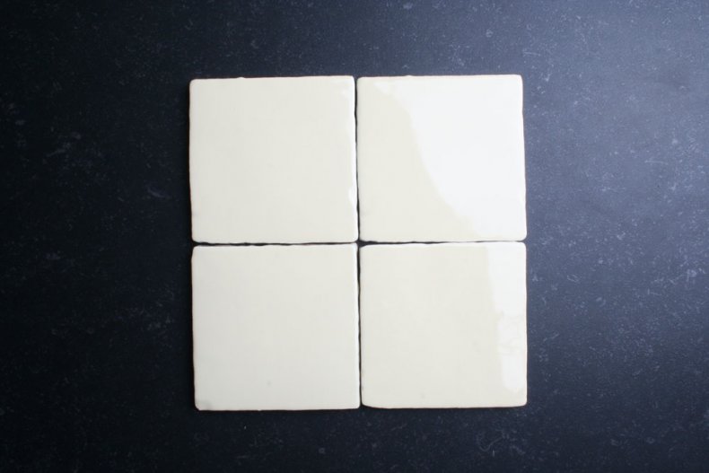 Handvorm 10x10 creme tegels