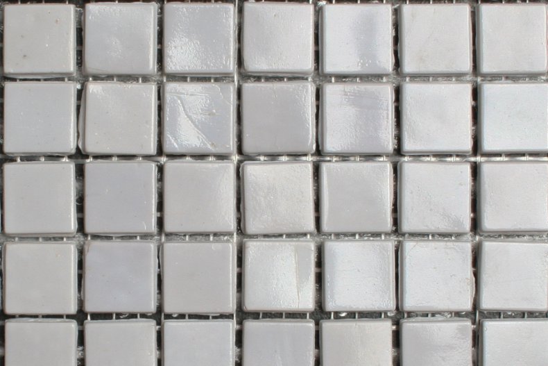 15mm glasmozaiek tegels - licht grijs