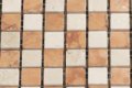 MHNS 05 beige / terracotta mix - polished 15x15x6mm