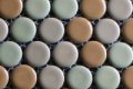 19mm keramisch rond oranje geel beige mix