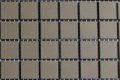 Taupe strak mozaiek 2x2 cm 