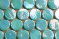 Rond Iridiserend turquoise 