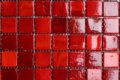 15mm glasmozaiek tegels - rood