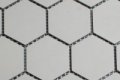 5 cm zacht grijs zeshoekig mozaiek
