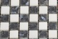 MHNS 06 white / black mix - polished 15x15x6mm