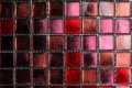 Rood Paars mix  15x15mm mozaiek