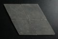 natuursteen ruitvormige tegel 10x17cm - donker grijs