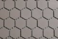 2.5 cm grijs zeshoekig mozaiek