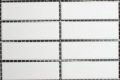 Mozaïektegel 23x73mm - wit mat