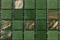 Zwembad Mozaïek tegels Groen mix met goud accente