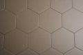 Taupe 10 cm Zeshoekige tegel
