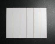 Licht grijs/blauw mat wandtegel 25x33 cm