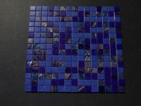 Zwembad Mozaïek tegels Kobalt blauw mix met goud
