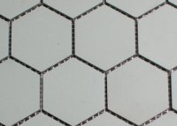 5 cm zacht groen zeshoekige mozaiek