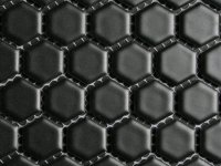 Zeshoekig Mozaiek Mat Zwart 23 mm