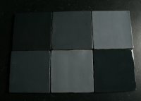 Grijze Zwarte ambachtelijke mix - 13x13 cm