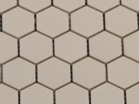 2.5 cm off-white zeshoekig mozaiek