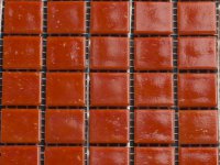 Glasmozaiek Rood 2x2 cm tegels