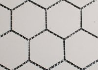 5 cm meest witte zeshoekige mozaiek