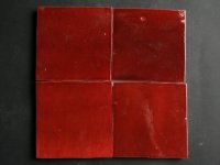 Authentiek glans rood 10x10 cm